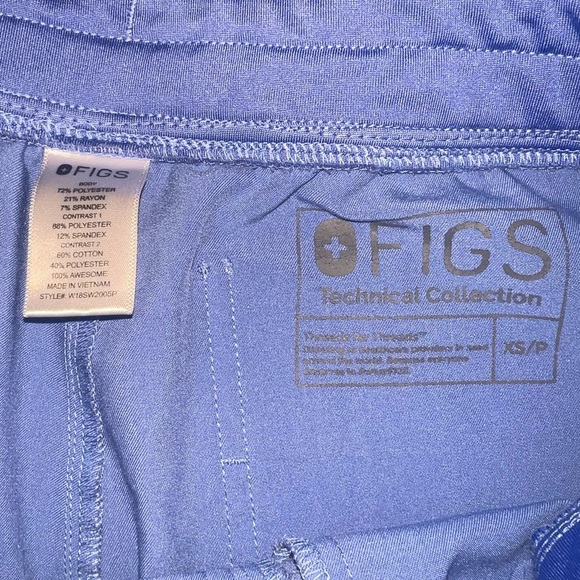 Figs Zamora Jogger Scrub Pants Ceil Blue XS Technical Collection - Picture 6 of 6